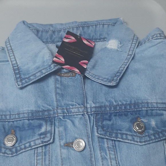 🎉Last One💖Distressed Puff Sleeve Denim Jacket - Picture 7 of 8